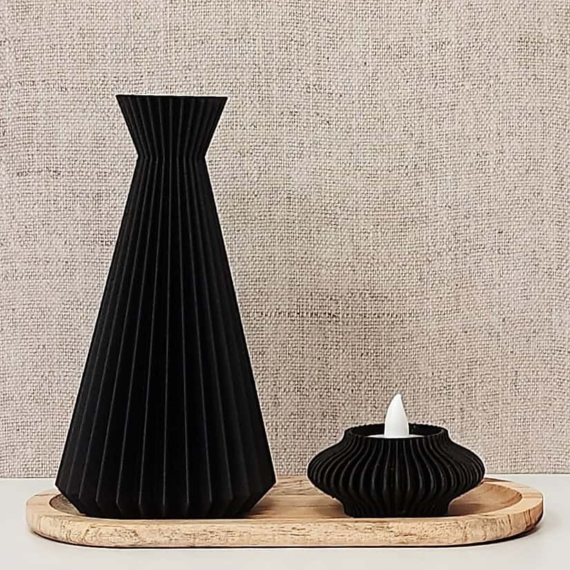 Kyoto vaas - hout - Afbeelding 6