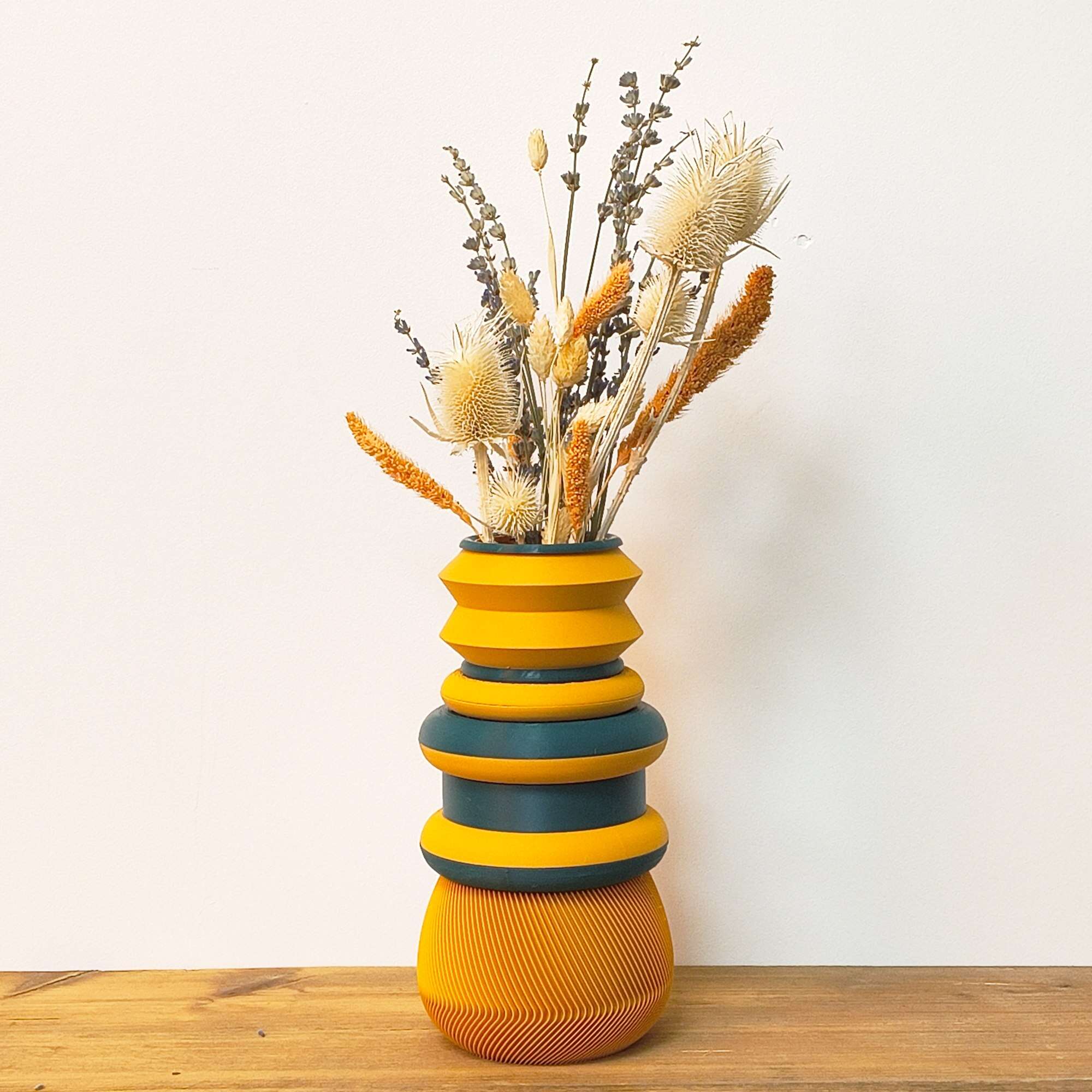 Stratum Vase I - Wooden Modular Vase - Afbeelding 4