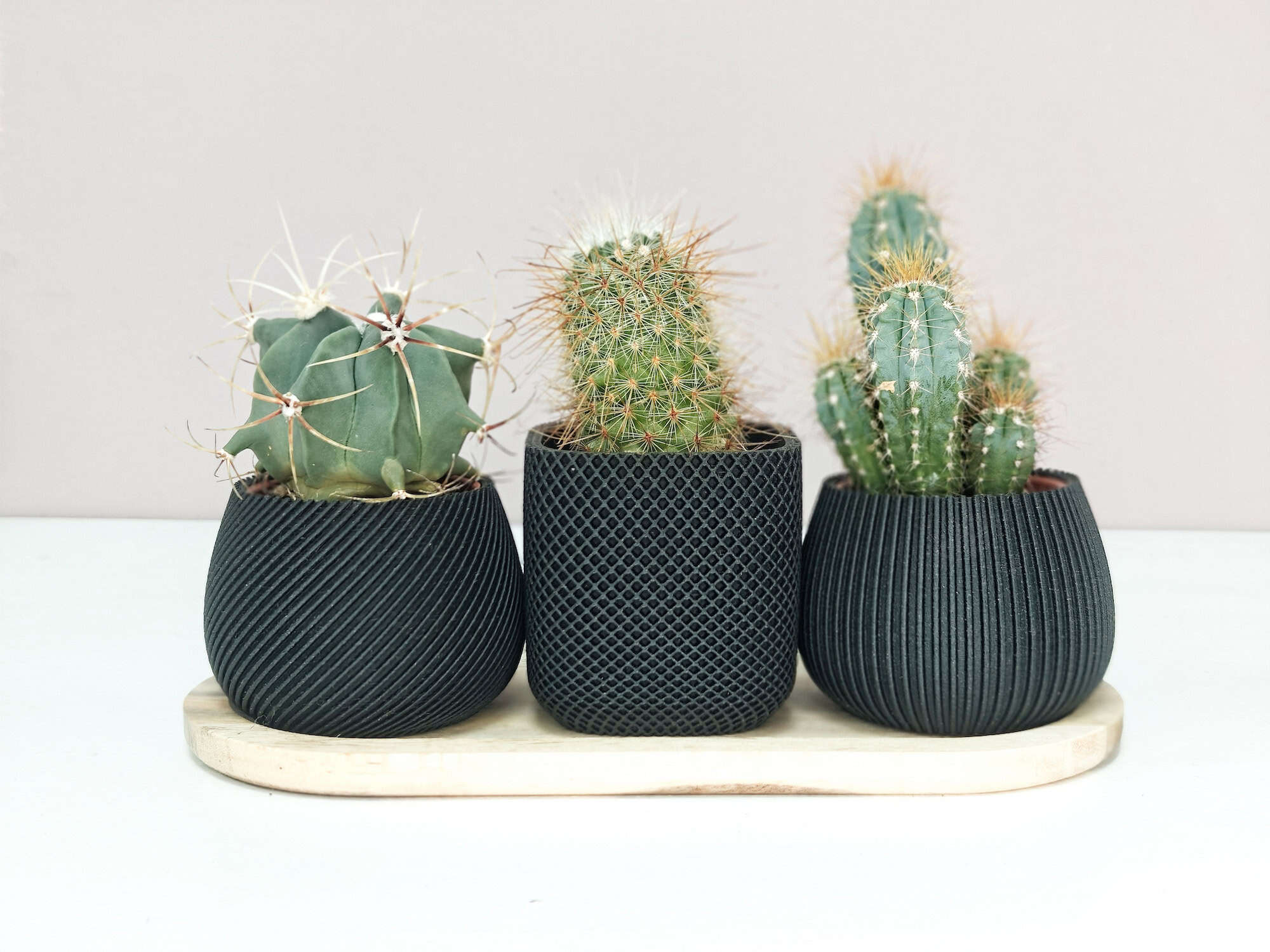 Nova Trio – set van 3 minimalistische bloempotjes - Afbeelding 5