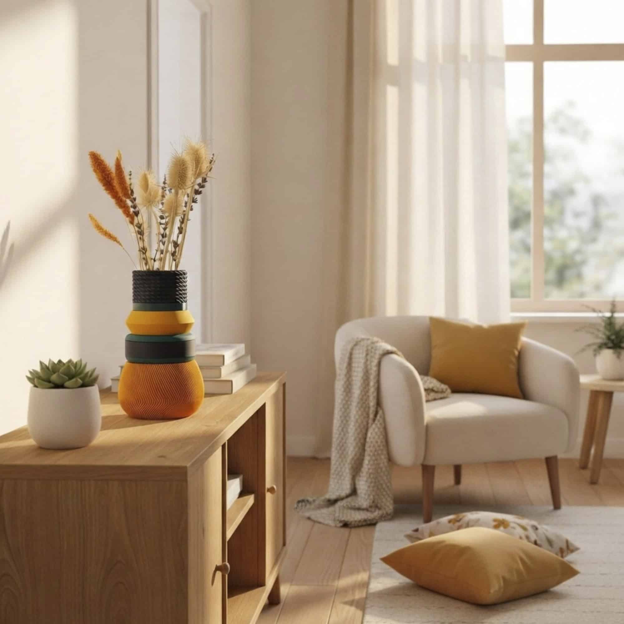 Stratum Vase I - Wooden Modular Vase - Afbeelding 3